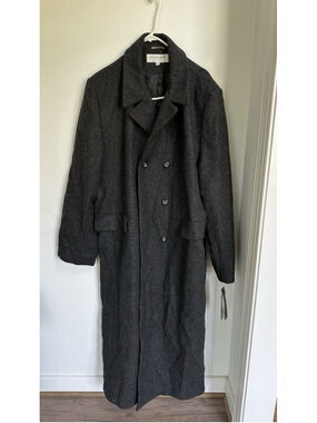 Vintage New Andrea Brem Black Winter Wool Trench/Peacoat Coat Women’s Size 20W